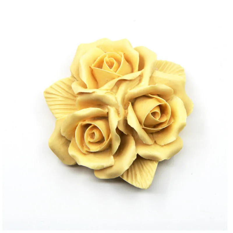 Description Picture 4 of itemLarge 3 Flower Heart Rose Peony Silicone Candle Mold Aromatherapy Gypsum Soap Clay Resin Mould Home Decor Gift Wedding Souvenirs