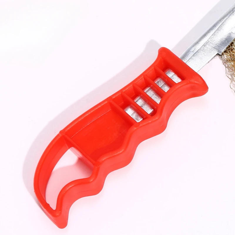 Description Picture 5 of itemCopper Wire Brush with Handle High Density Dangling Metal Bristles Work Space Saving Scrubber Gadget Hand Tools for Cleanning