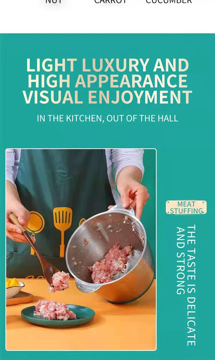 Description Picture 3 of itemElectric Meat Grinder Stainless Steel Food Processor Chopper Kitchen Utensils Vegetable and Fruit Chopper Household Grinder