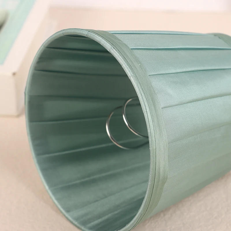 Description Picture 6 of item1PC Dia 12CM Modern Style Chandelier Fabric Lamp Shade Clip On Mini Wall Lamp Shade Hotel Bedroom Bedside Floor Lamp Shell Cover