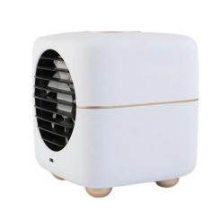 Mini Spray Cooling Air Conditioner USB Portable Air Cooler Fan Desktop Humidifier Purifier For Office Bedroom ,White