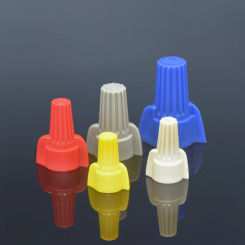 Double Wing Screw On Wire Cap Connector Cable End Fast Insert Twist Cap Closed End Rotating Terminal Screw-Type Clamp Spring Nut