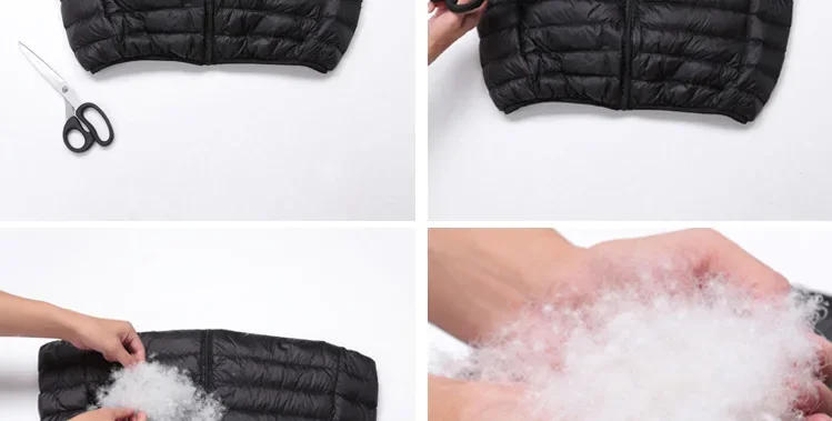 Description Picture 4 of itemCoat Ultralight Sleeveless Puffer Vest Jacket Ultra Thin Warm Lightweight Down Jacket Waistcoat Winter Men Duck Down Vest Coats