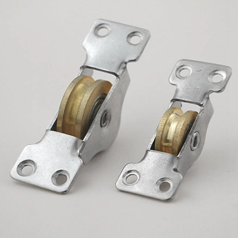 Description Picture 3 of item1PC S/M/L Stainless Steel Door Window Pulley Kitchen Sliding Door Pulley Windows Frame Copper Roller Furniture Hardware