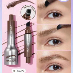 Eyebrow Tint Pencil With Large Brush Head,Natural Hairline Modification,Press Type Eyebrows Dye Pen,Anti Smudging And Waterproof