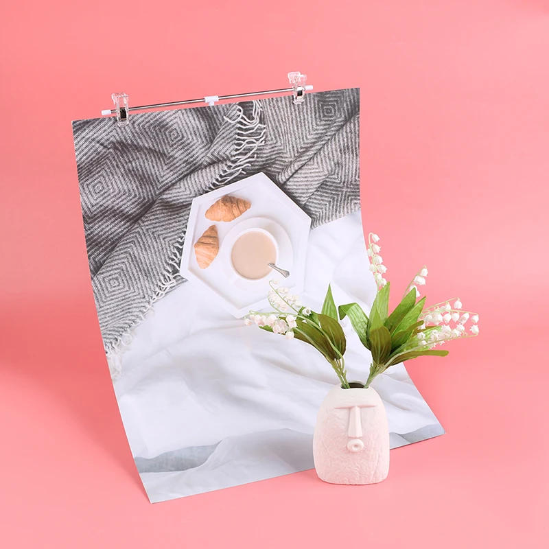 Description Picture 3 of item1X Backdrop Stand Photo Background Props Cosmetic Poster Stand For Studio Shoot Background Paper T-frame Photography Accessories