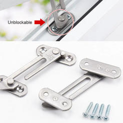 Adjustable Window Hook Latches Strong Fixation Casement Blocking Window Support Locator Limiter Window Cabinet Locks Protector