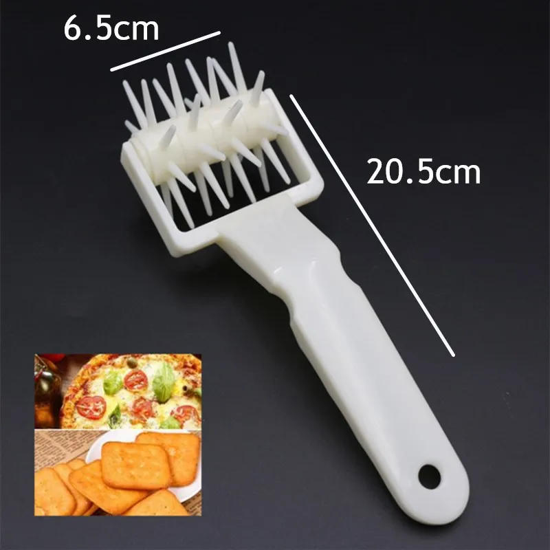 Description Picture 4 of itemPizza Roller Pin Pizza Cookies Baking Tools Plastic Dough Roller Pastry Pie Needle Wheels Cutter Sewing Machine Bread Hole Punch