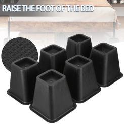 6pcs Bed Furniture Risers Home Appliance Furniture Leg Lift Anti Scratch Table Legs Extenders For Couch Desk Sofa Chairs