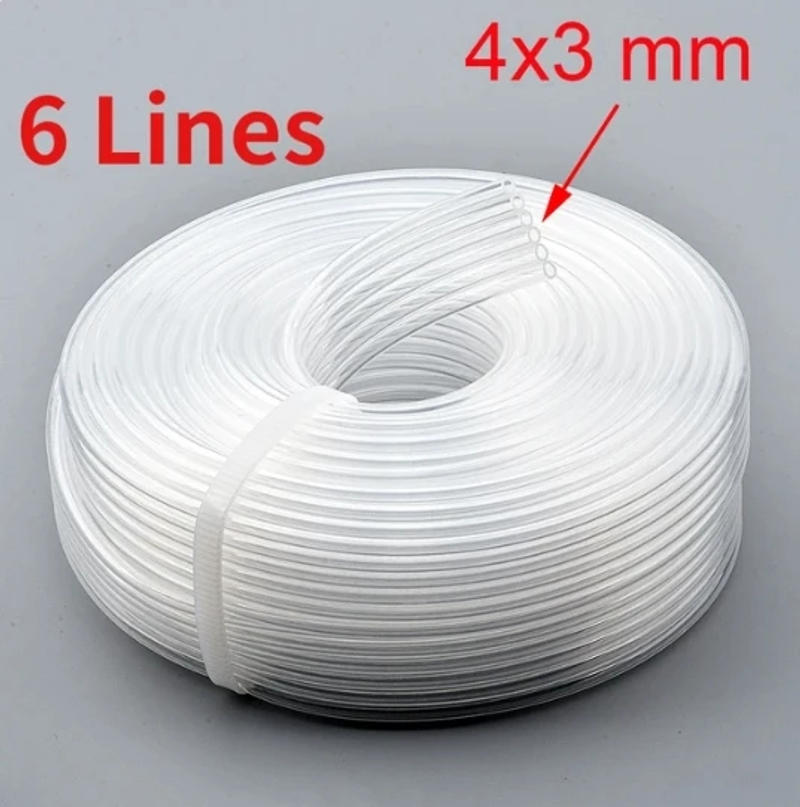 Description Picture 6 of item5 Meter Inkjet printer ink tube single 4 6 8 lines ways UV ink tube eos solvent printer ink hose pipe For Epson XP600 head pipe