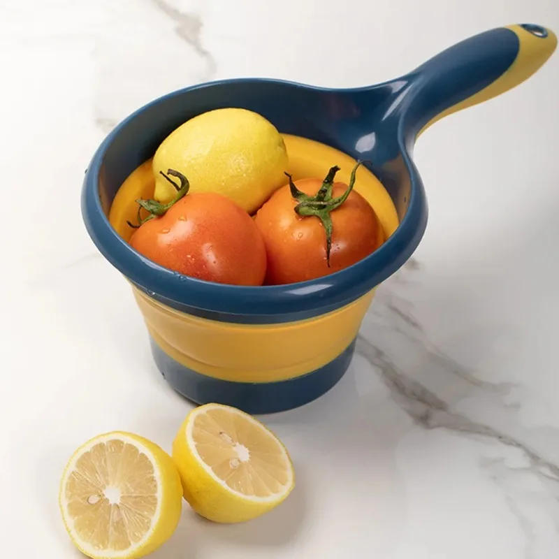 Description Picture 2 of itemPet Folding Spoon Long Handle Scoops Hanging Water Household Ladles Camping Portable Bailer Baby
