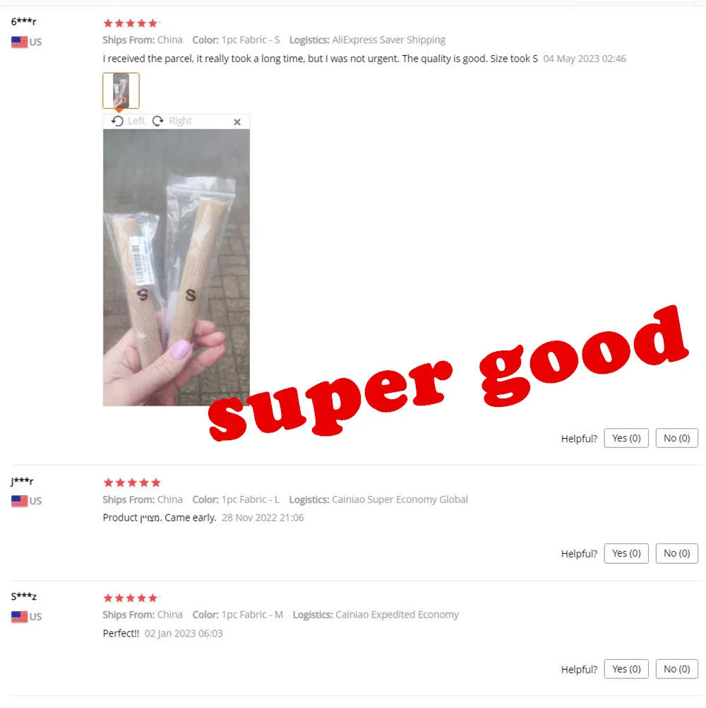 Description Picture 3 of itemRHBJ Toe Cushion Fabric Toe Tubes Finger Fabric Protector for Corns, Blisters, Calluses, Hammer Toes and Fingers Toe Separators