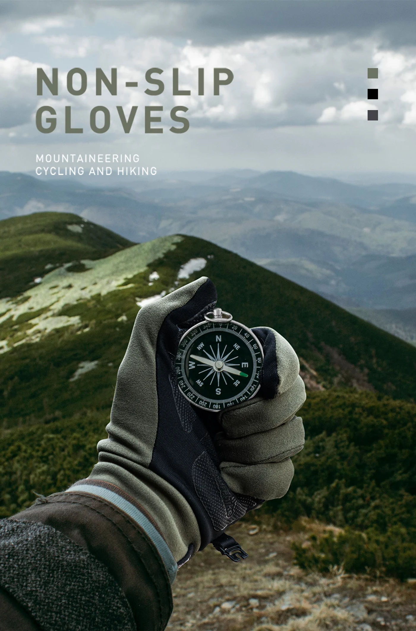 Description Picture 2 of itemNaturehike Outdoor Gloves Touch Screen Anti-skid Gloves Mountaineering Cycling Hiking Non-Slip Portable Gloves Warm gloves