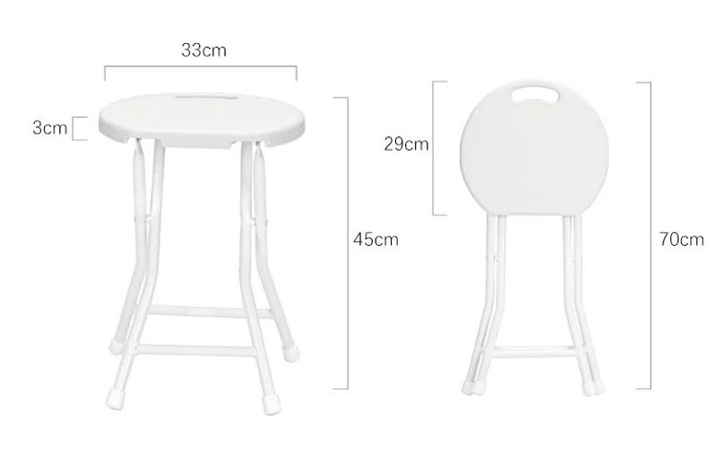 Description Picture 4 of itemF11 folding stool stool outdoor portable simple thick round stool living room stool