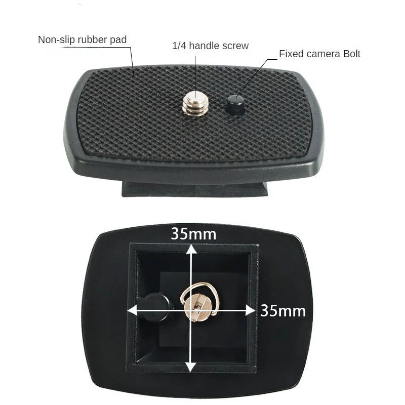 Description Picture 6 of item1pc Tripod Quick Release Plate Camera Tripod Mount Adapter 4 Sizes QR Release Camera Tripod Ball Head Parts Replacement Part