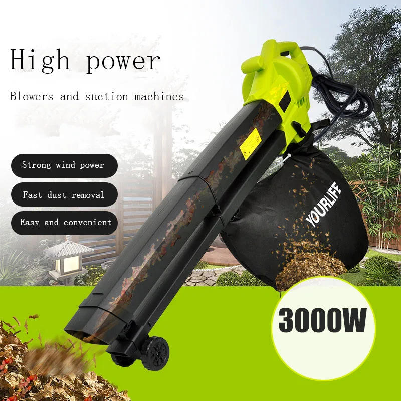 Description Picture 3 of item3000W Electric Blowing Cleaner 3 In 1 Vacuum Dust Collector/Blower Machine Garden Leaf Collecting Shredder Blowing Cleaner