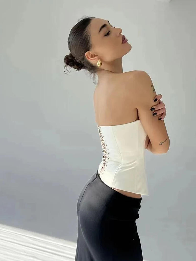 Description Picture 5 of itemSexy Bustier Top Women Elegant Lingerie Corset Summer Fashion Bustiers Tank Top Ropa Mujer Vintage Streetwear Woman Clothes