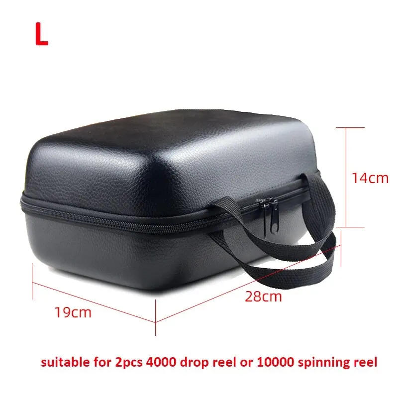 Description Picture 5 of itemFishing Bag Spinning Reel Case Cover Leather Fishing Reel Bag Shockproof Waterproof Fishing Tackle Storage Case