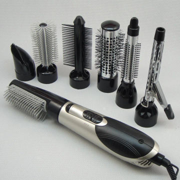 7 In 1 Multifunctional Hair Dryer Professional Hairdryer Brush Hair Blower with Difusser Hair Style Tools 220-240v 40D