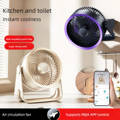 2025 New App Multifunctional Electric Fan Circulator Wireless Portable Home Quiet Ventilator Desktop Wall Ceiling Fan Air Cooler