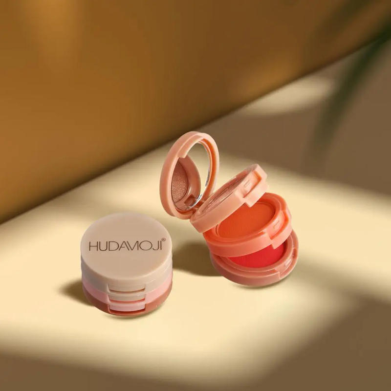 Description Picture 6 of itemPowder Highlight Blush Shiny Hard To Take Off Matte Pearlescent Create Three-dimensional Low Saturation Soft Fog Blush Blusher