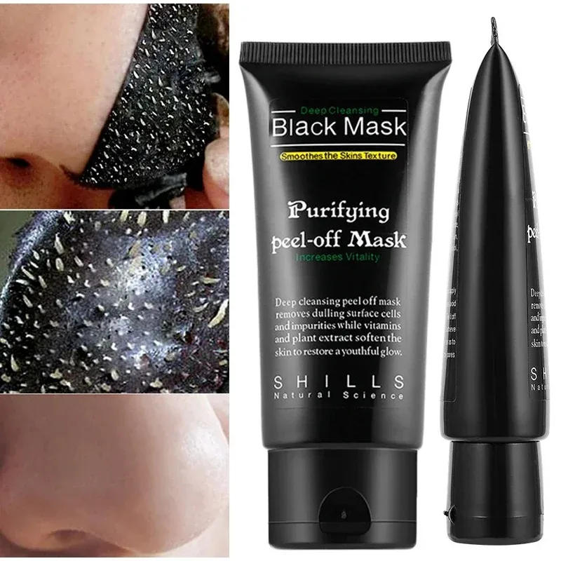 Description Picture 3 of itemBlackhead Remover Mask Facial Shrink Pores Acne Black Head Removal Cream Nose Cleansing Black Peel Off Masks Skin Care New
