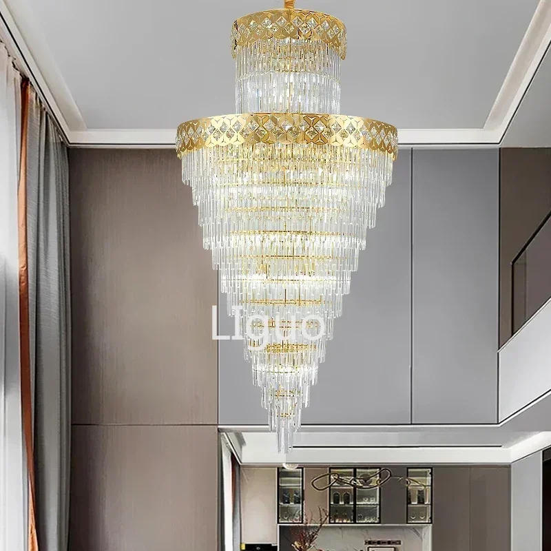 Description Picture 4 of itemDuplex building, living room, large chandelier, villa, post modern luxury building, mid floor, crystal chandelier