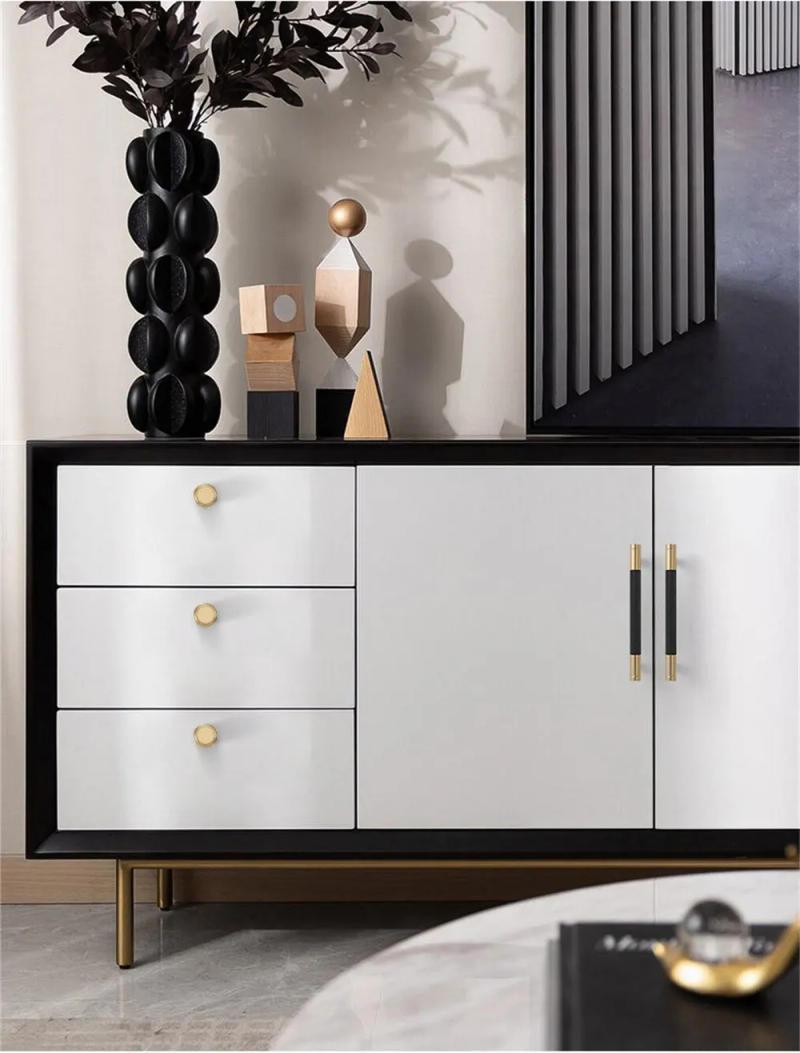 Description Picture 3 of itemModern Aluminum Alloy Black Gold Kitchen Cabinet Handles and Knobs Drawer Handles Wardrobe Door Pulls Furniture Hardware