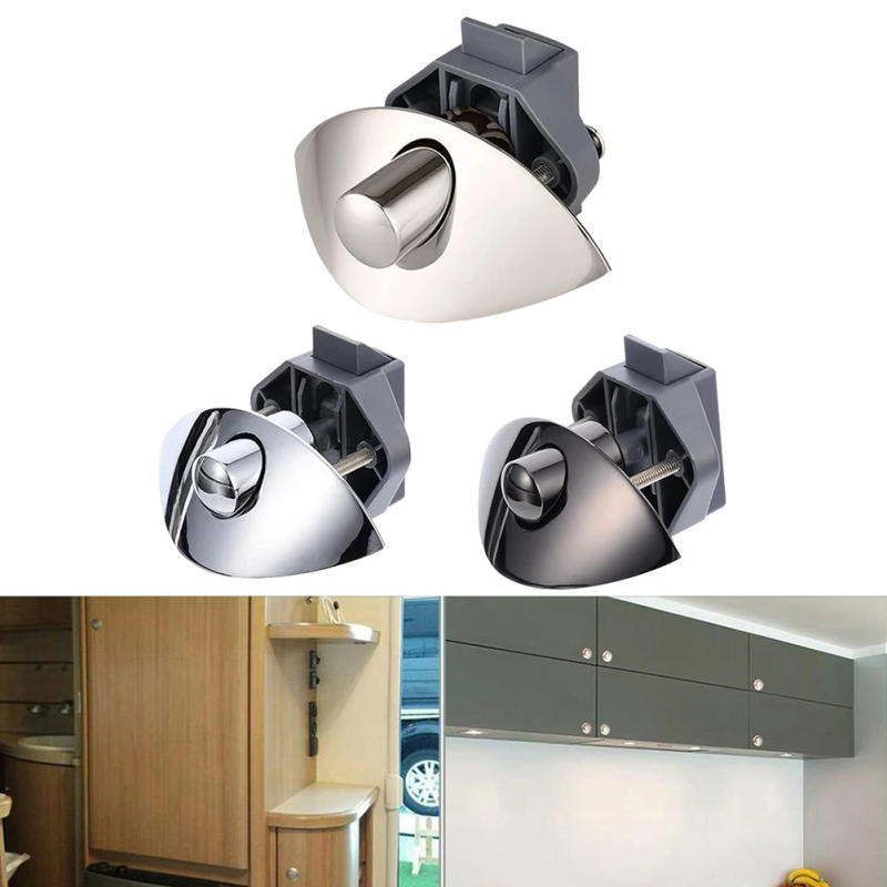 Description Picture 5 of item14-16mm Half-Moon RV Latch Button Push Lock Motorhome Cabinet Yachts Furniture Cabinet Drawer Latch Button Lock Hardware