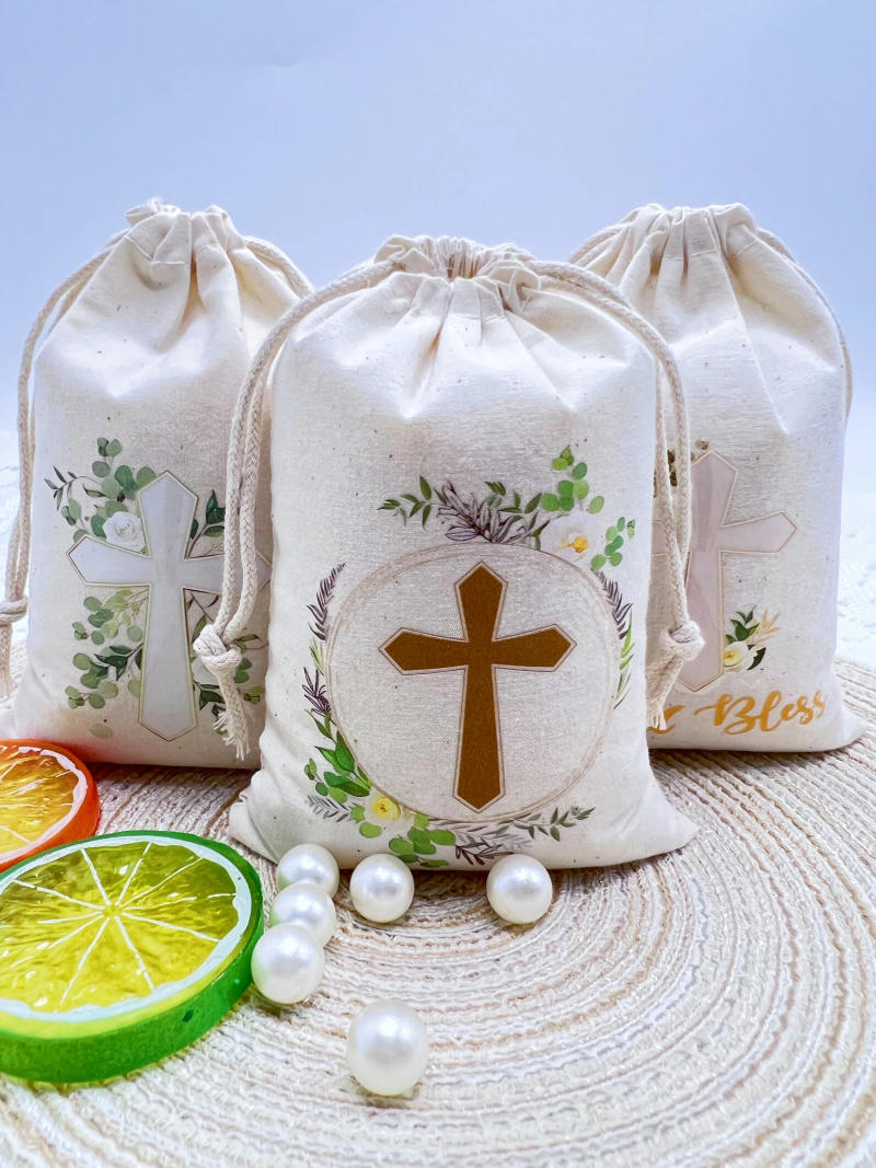 Description Picture 2 of itemBaptism Gift Bags God Bless Communion Favor Goodie Bags Religious for Boys and Girls Baby Shower Easter Weddings Birthday Party
