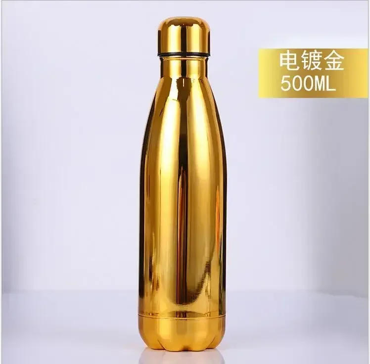 Description Picture 4 of item500ml Double-Wall Insulated Vacuum Flask Stainless Steel Thermos Cola Water Beer Outdoors Sport Water Bottle