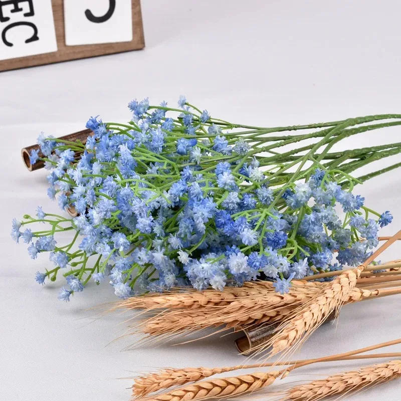 Description Picture 4 of item1PC 108Heads Babies Breath Artificial Flowers Plastic Gypsophila DIY Floral Bouquets For Handmade Wedding Party Home Decoration