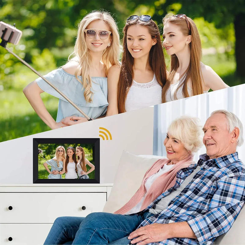 Description Picture 5 of item32GB Memory WiFi Frameo Digital Photo Frame 10.1 Inch Smart Digital Picture Frame LED Backlight HD Touch Screen Digital Gift