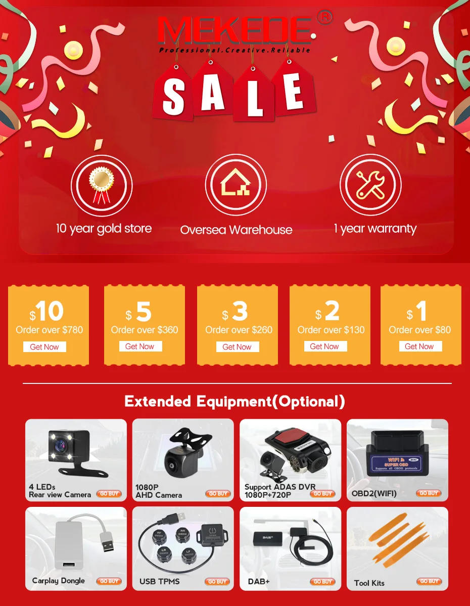 Description Picture 3 of itemMEKEDE AHD 1080P 170° Fisheye Lens Night Vision Car Reverse Backup Rear Camera For KIA LADA HONDA BMW Android Multimedia Player