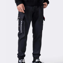 Return to work pants for men's summer 2024 new loose leg charging pants for men's sports pure cotton casual pants