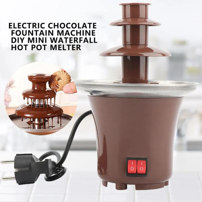 Description Picture 6 of itemMini Chocolate Fountain Creative Design Chocolate Melt Heating Fondue Waterfall Hotpot Machine Home Appliance