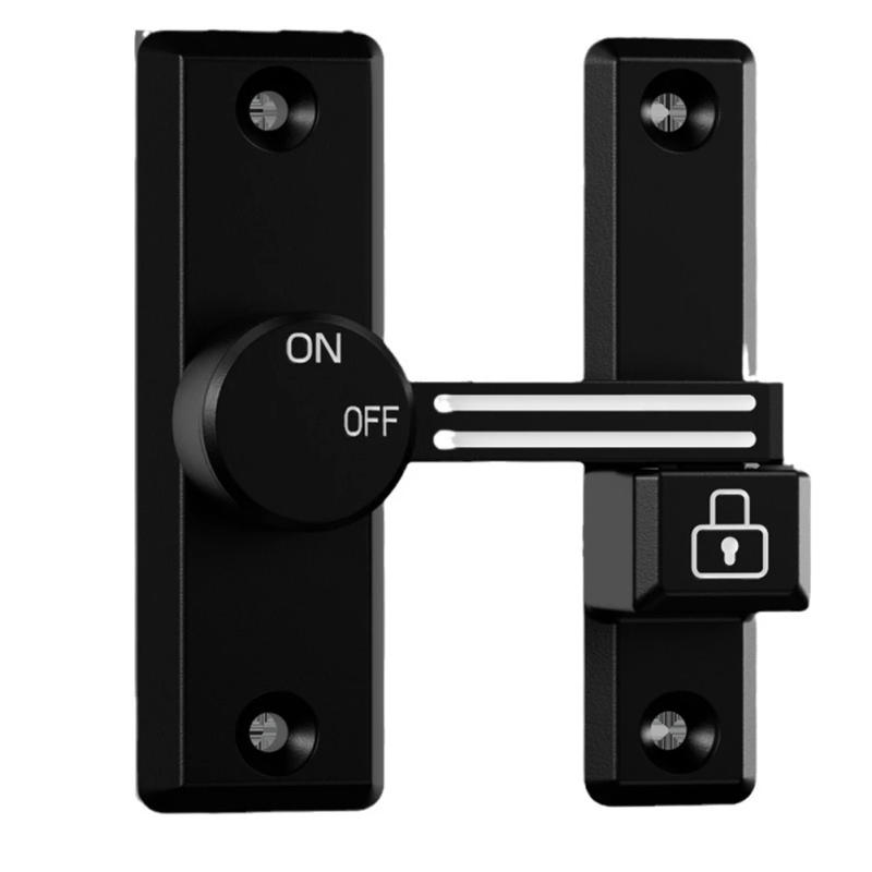 Description Picture 2 of itemDoor Latch Lock 90 Degree Barn Bolt Cast Zinc Alloy Hook Latch Window Cabinet Locks Free-punch Right Angle Sliding Gate Lock