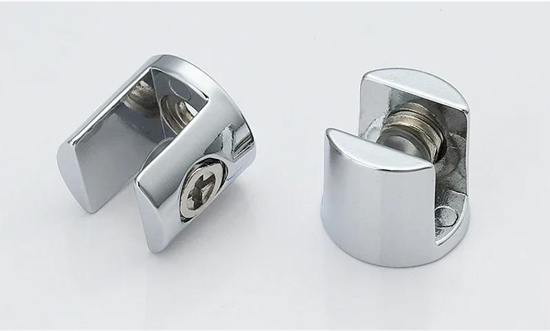 Description Picture 3 of item4pcs/lot K136 Glass Clamp Glass Plated Brackets Zinc Alloy Chrome Finish Shelf Holder Support Brackets Clamps for 8mm/10mm/12mm
