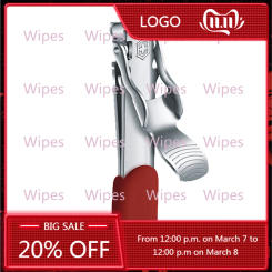 New Red Multi functional Nail Knife and Nail Pliers Stainless Steel 8.2050.b1