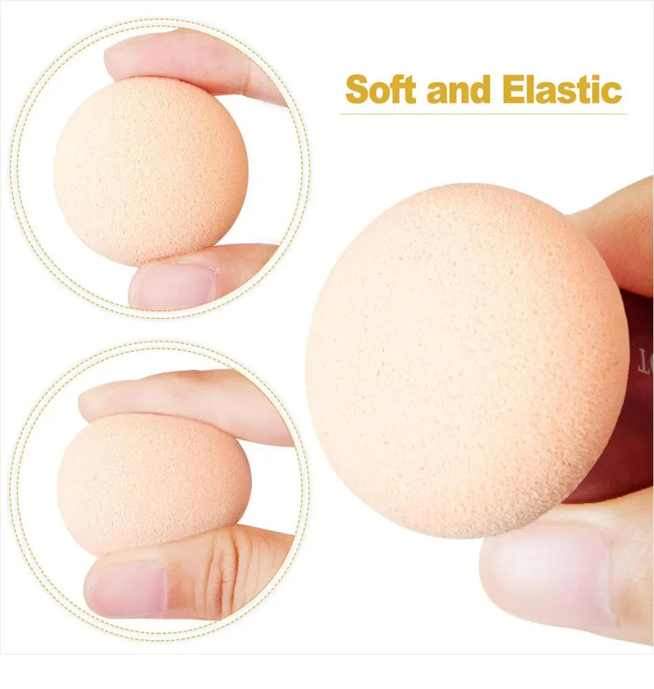 Description Picture 5 of item3pcs Women Foundation Powder Cosmetic Puff Mushroom Head Face Concealer Blender Makeup Brushes with Smooth Handle Beauty Tools