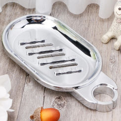 Soap Dish Tray Holder Shower Slide Soap Plates Bathroom Kitchen Accessories