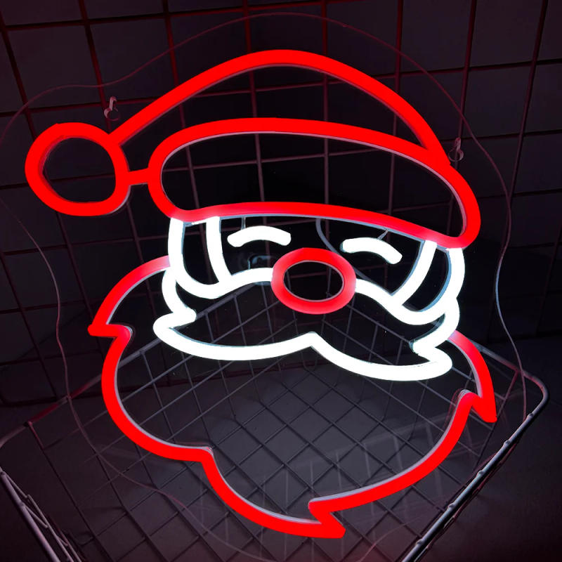 Description Picture 4 of itemSanta Claus Neon Signs For Wall Decor Art LED Lights Christmas Room Decoration For Party Home Bedroom Bar Club Navidad Lamp Sign