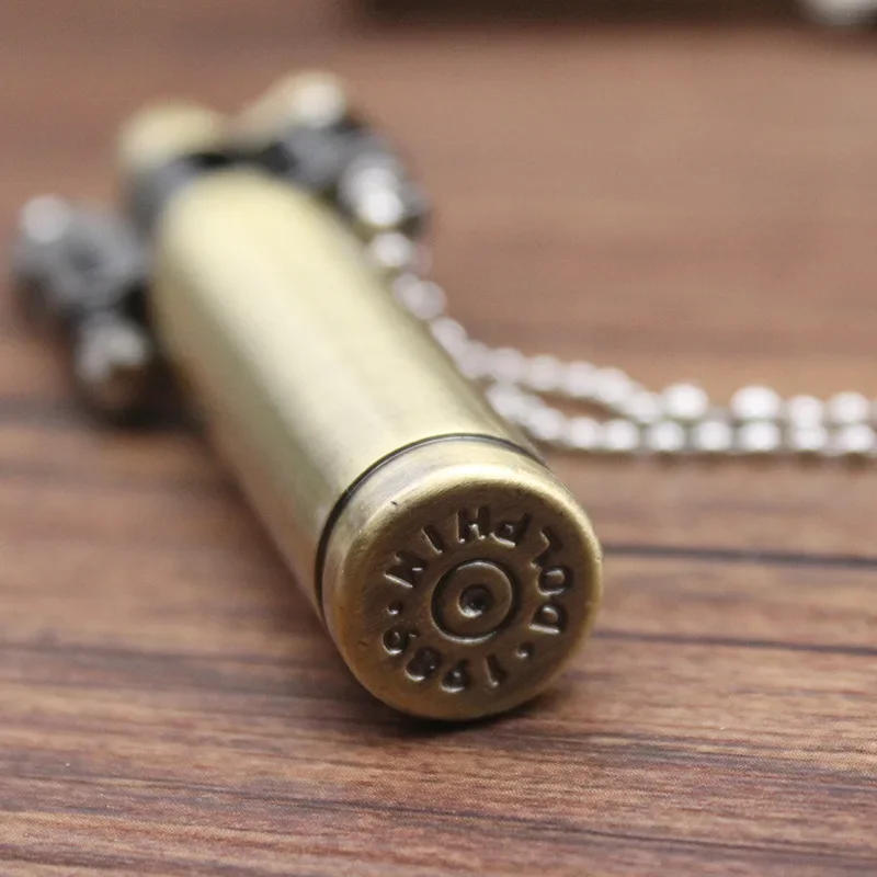 Description Picture 6 of itemRetro Bullet Grinding Wheel Kerosene Lighter Metal Keychain Lighters Cigar Cigarette Smoking Accessories Gadget For Man Gift