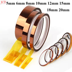 30m Gold High Temperature Heat BGA Tape Thermal Insulation Tape Electronics Board Protection Polyimide Adhesive Insulating Tape