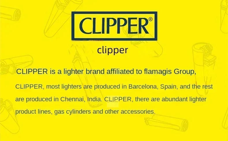 Description Picture 2 of itemClipper Open Flame Grinding Wheel Lighter Small and Inflatable Lighter Personalized Pattern Clipper Lighters Smoking Men's Gift