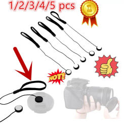 1-5Pcs Camera Lens Cover Cap Keeper Holder Strap Lanyard Rope Anti-Lost String Universal Anti-Drop Pendant For Camera Len Shell