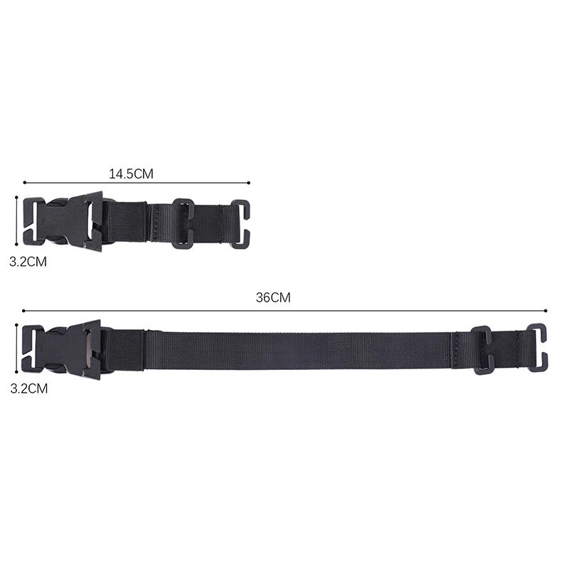 Description Picture 5 of item4pcs Molle System Webbing Straps Tactical Backpack Vest Adapter Belts Outdoor Sports Climbing Hiking Hunting Bags Chest Straps