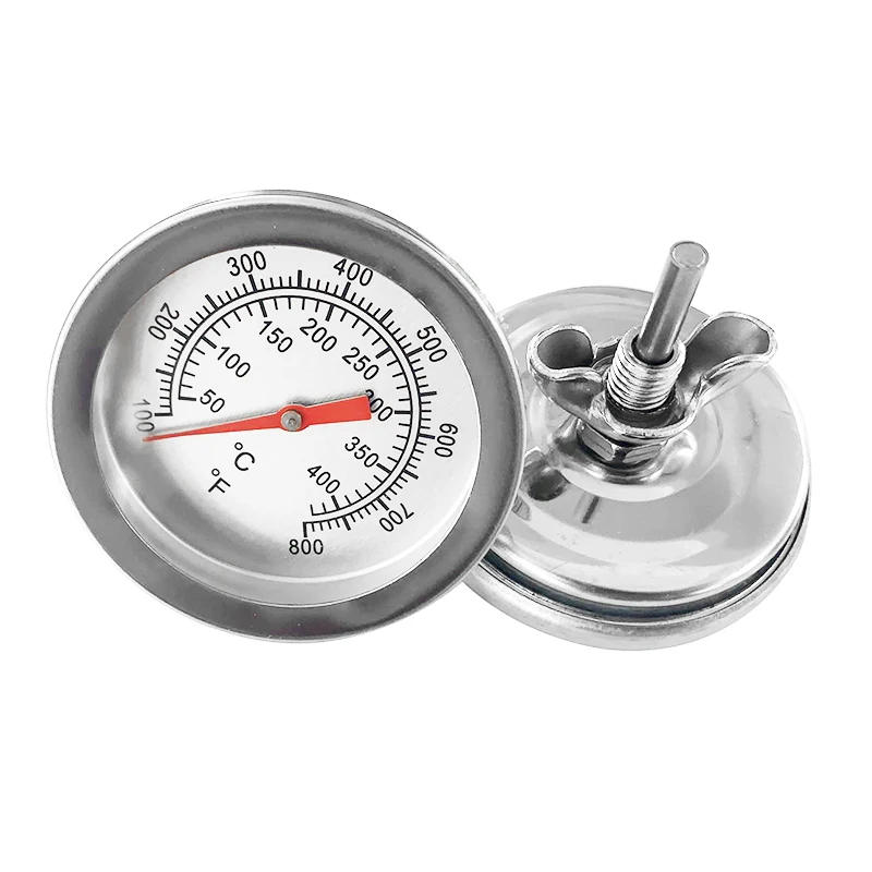 Description Picture 2 of item1/2/3/5Pcs Stainless Steel BBQ Grill Temperature Gauge Barbecue Smoker Thermometer 50-400℃ Cooking Food Probe Kitchen Supplies