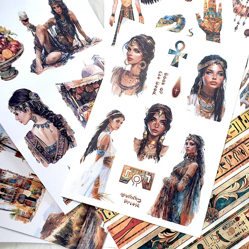 Description Picture 3 of item20Sheets Green Village Sticker Set Plant Animal Aesthetic Decorative PET Washi Sticker Book for Scrapbooking Journal Planner