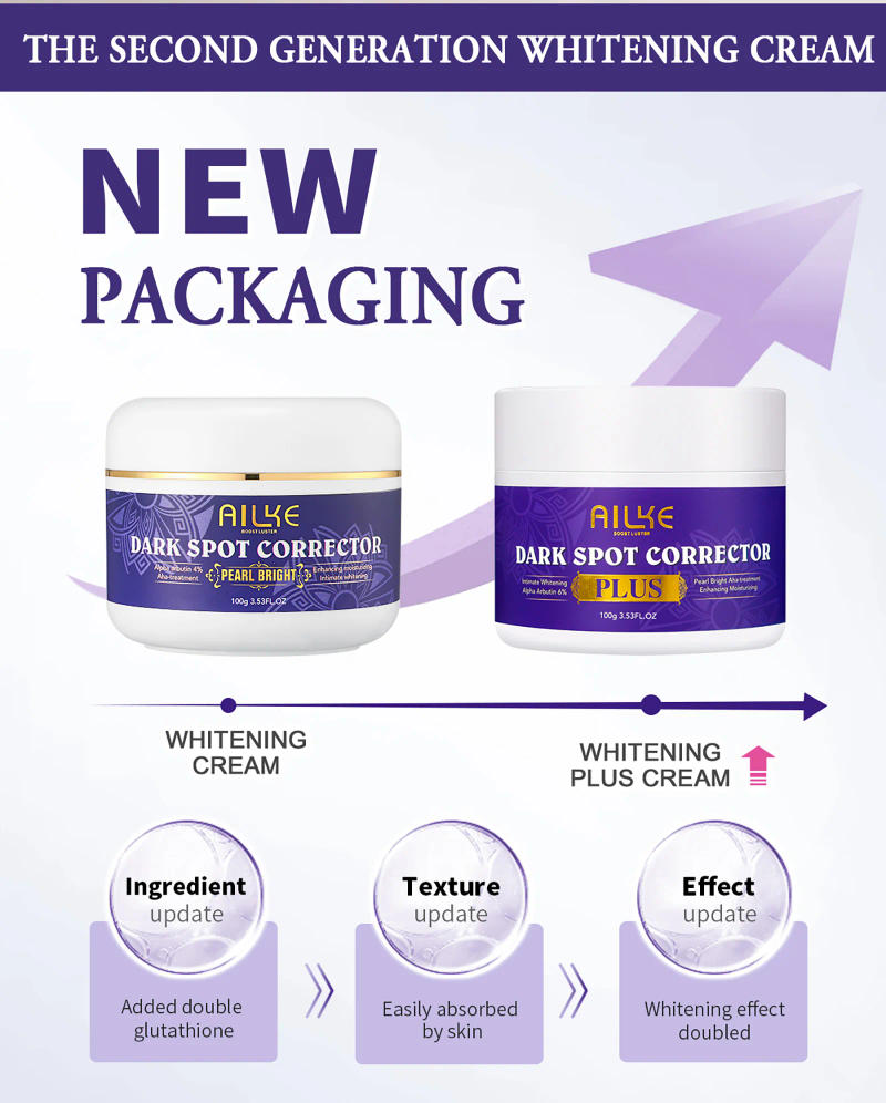 Description Picture 4 of itemAILKE Whiten Face Cream, Lighten dark spots, freckles, clean skin, Effective On All Skin Types and Skin Tone, for Women & Men